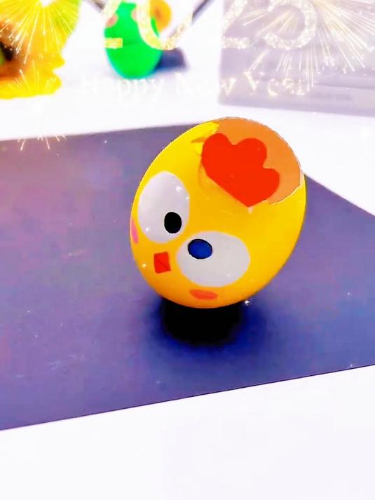 鸡蛋壳不倒翁来喽