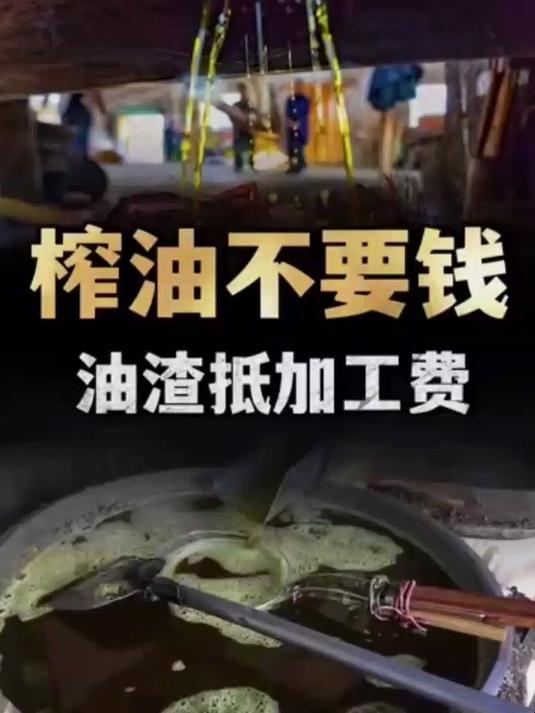 榨油坊榨油不要钱，只要油渣抵加工费，废弃的油渣有何用处？