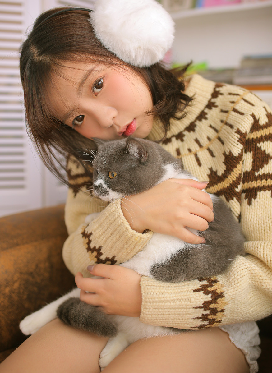 图片[3]-高冷的猫和少女-六色网