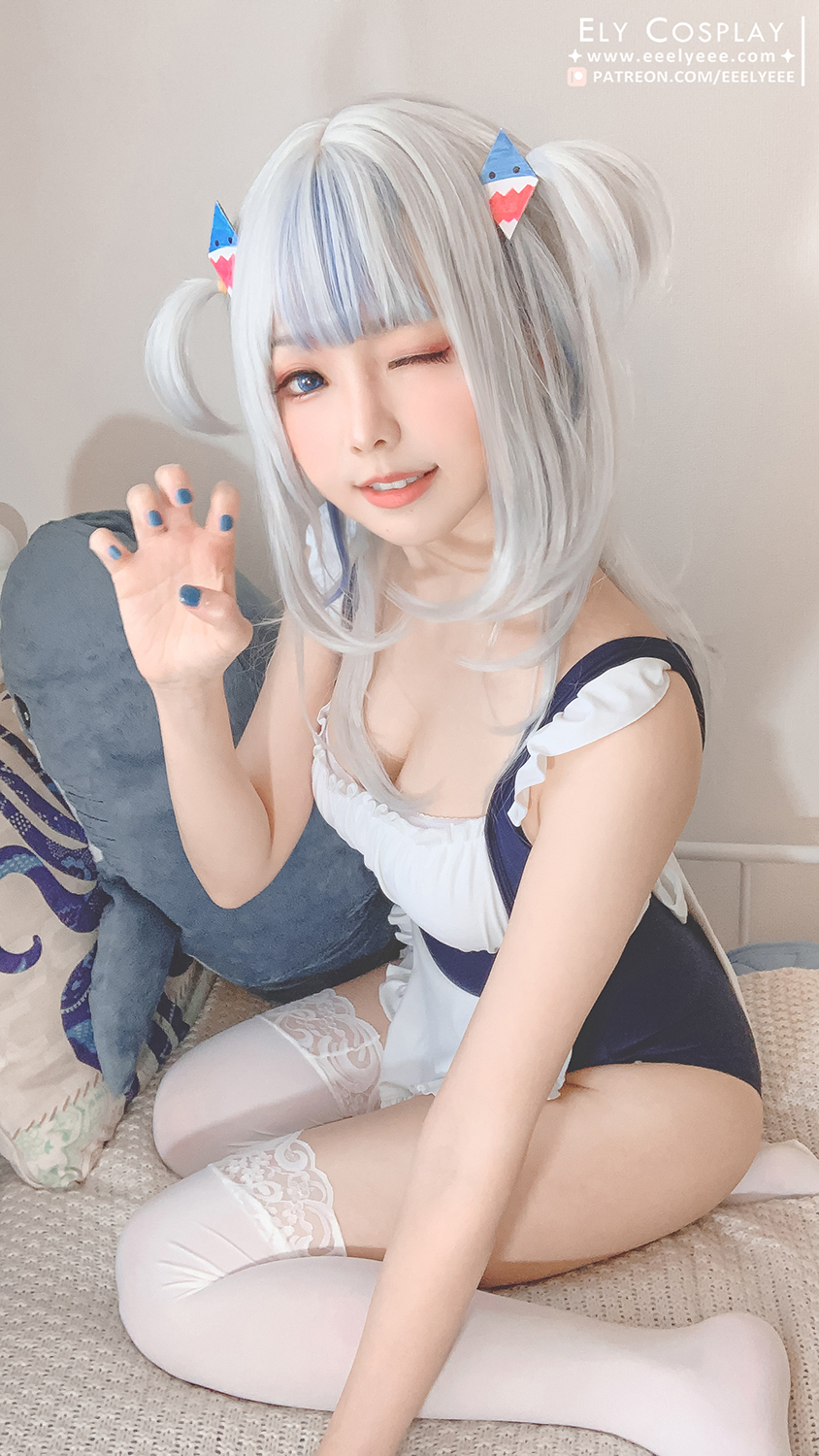 图片[3]-Ely_eee(ElyEE子) NO.012 — 噶呜·古拉(小鲨鲨) 泳装 [19P46M]-六色网
