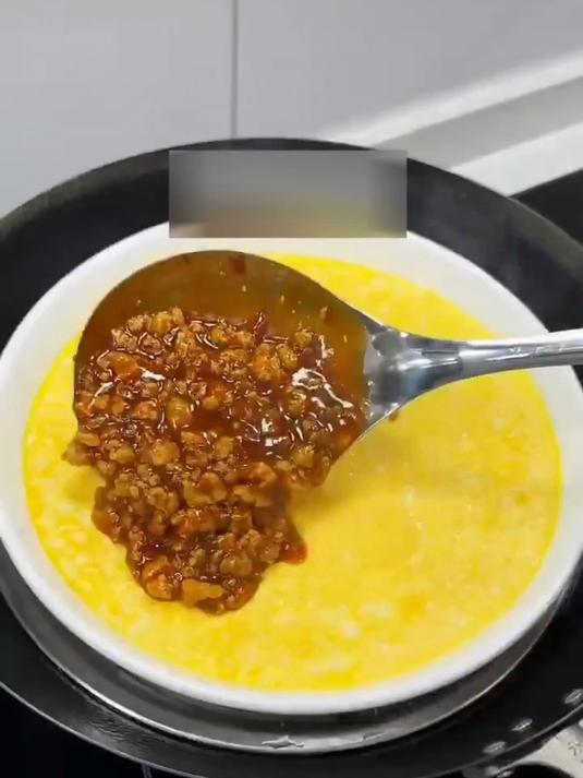 肉末豆腐蒸蛋,Q弹嫩滑减脂期首选