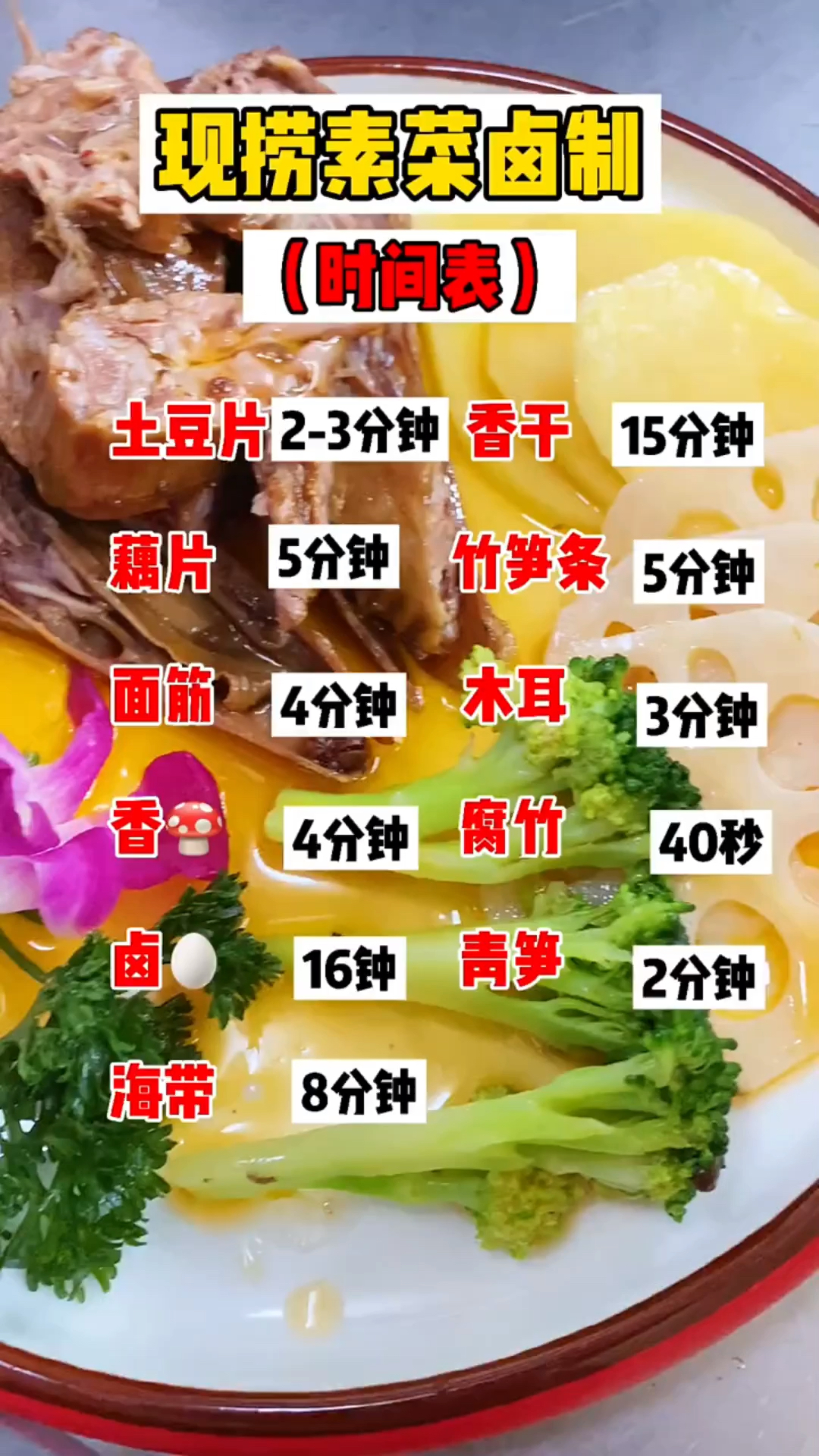 现捞卤菜卤制时间
