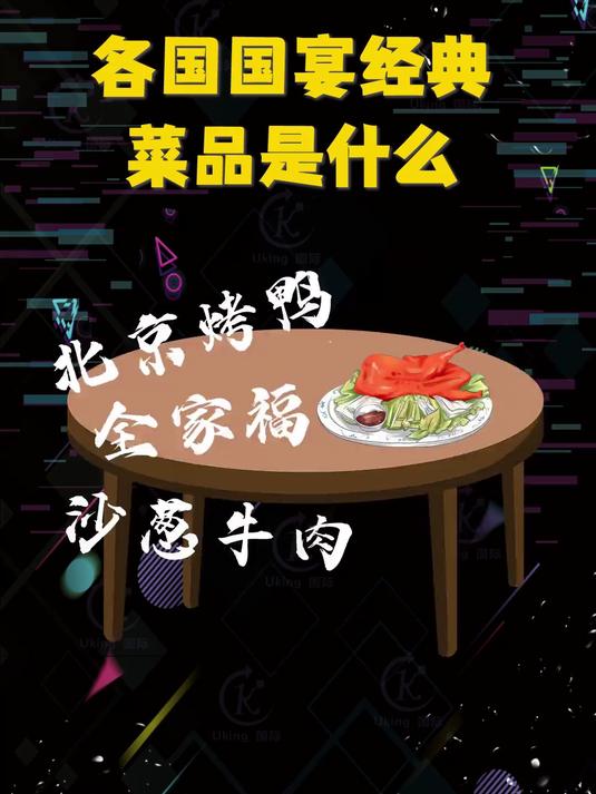 各国国宴经典菜品是什么?