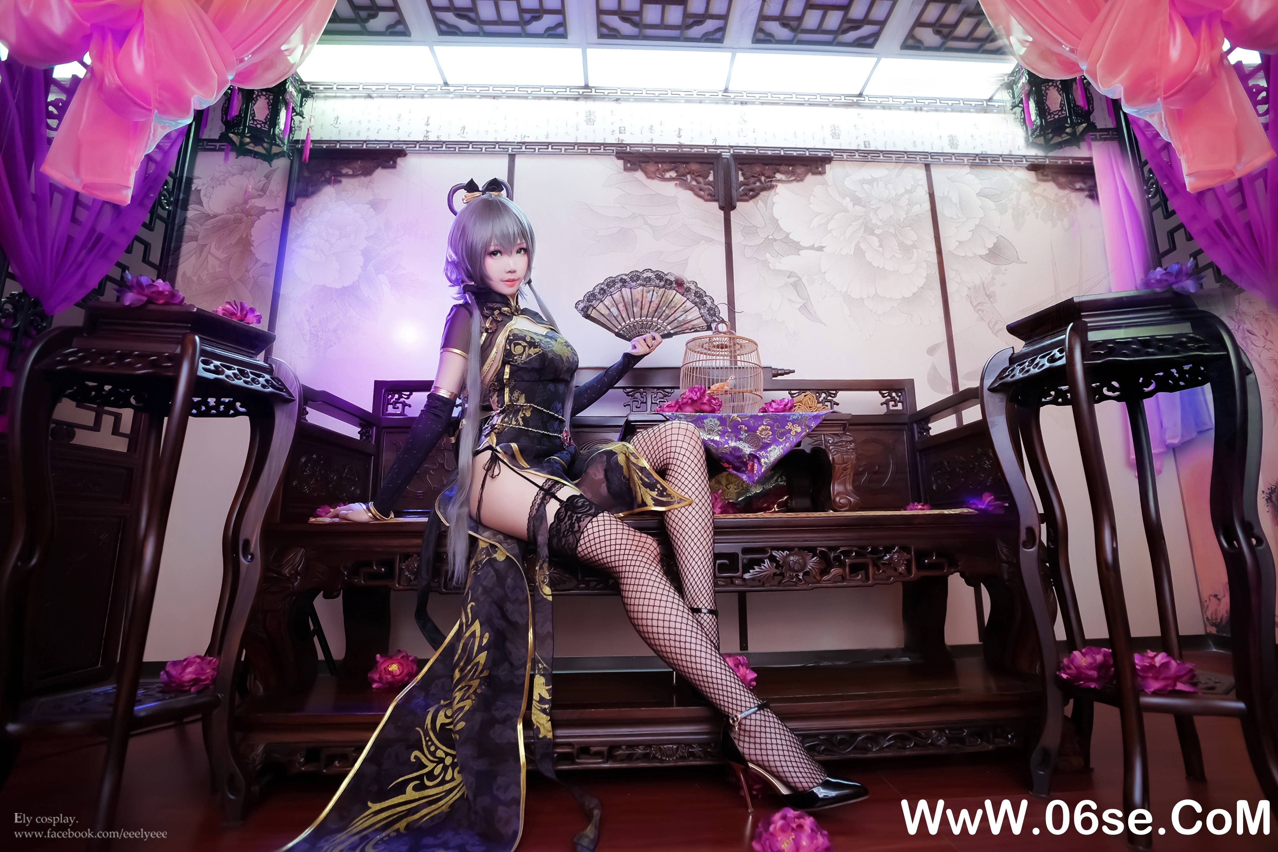图片[4]-Ely_eee(ElyEE子) NO.012 – 天依金丝雀旗袍[13P166M]-六色网