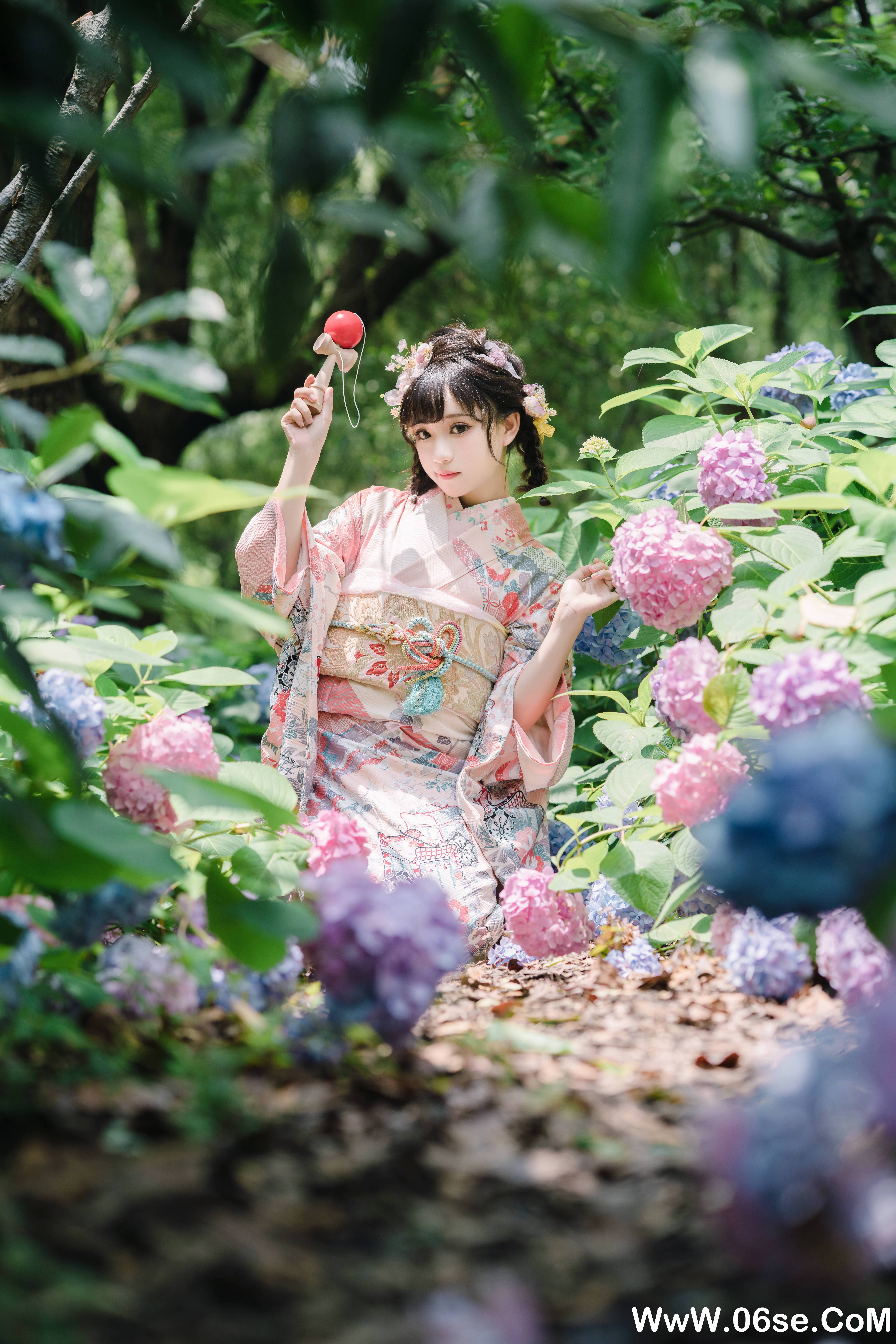 图片[14]-花柒hana NO.009 — 绣球花和服[18P437M]-六色网