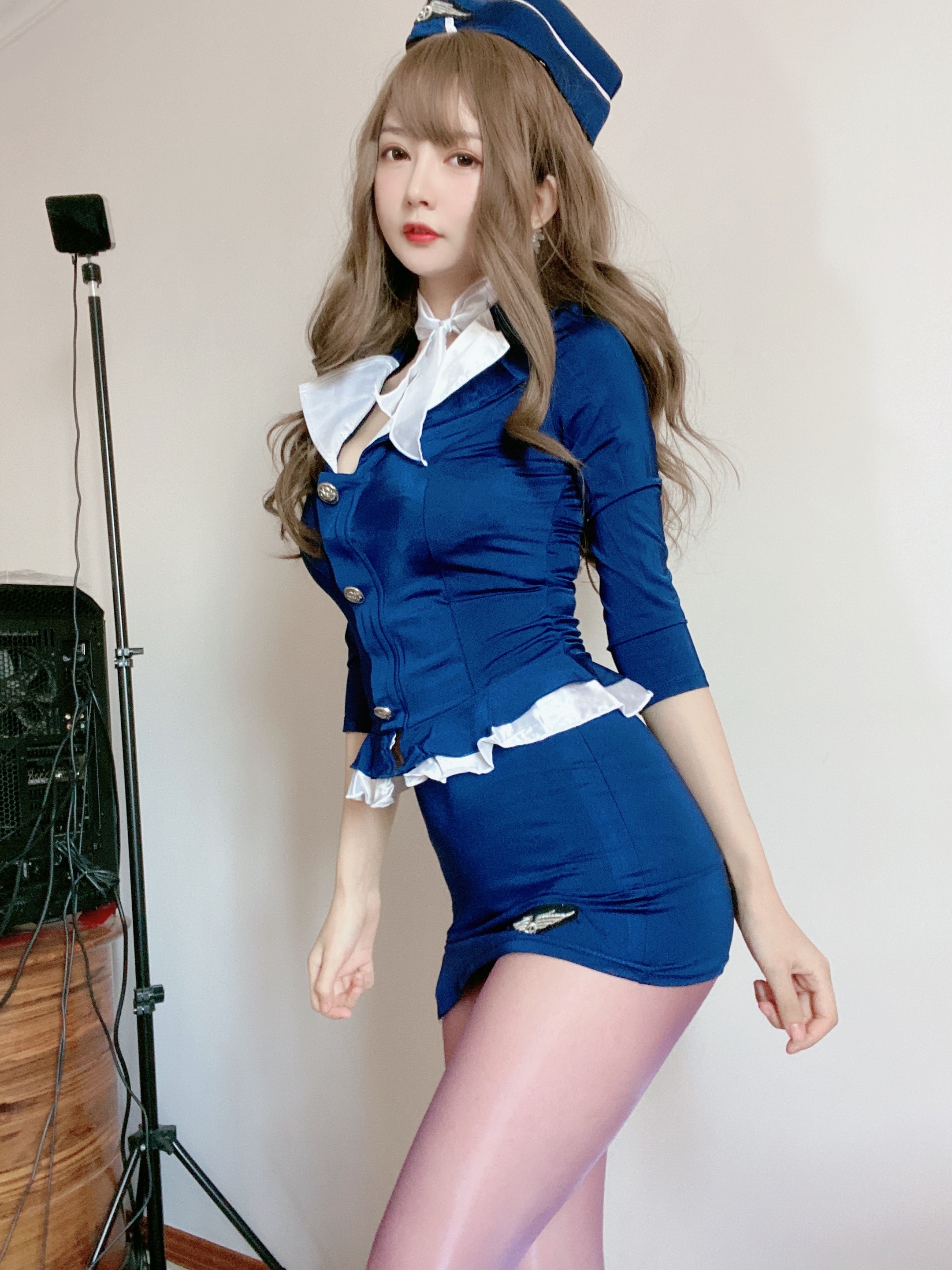 图片[2]-51酱 NO.007 — 蓝色制服装[35P+3V115M]-六色网