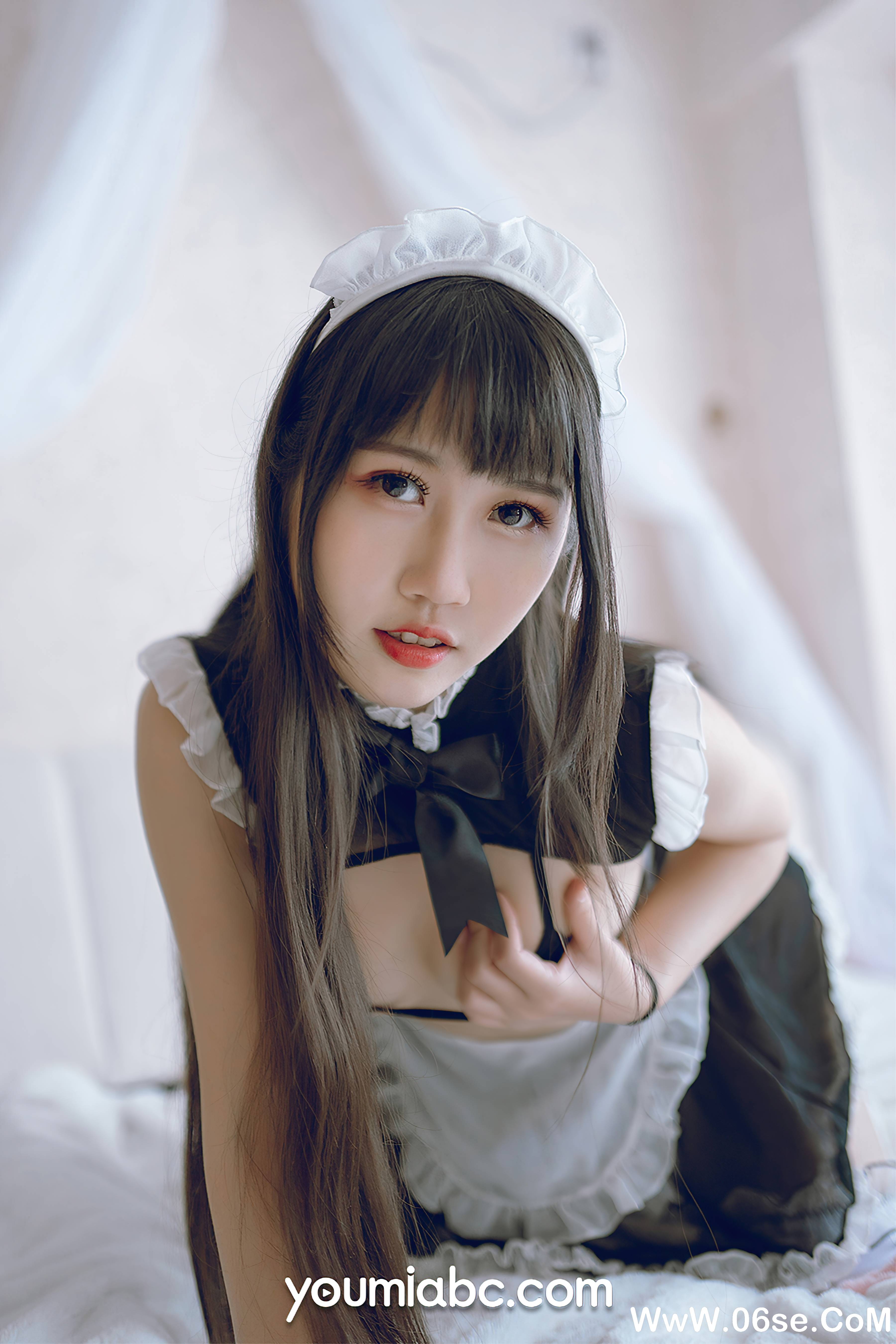 图片[20]-[YouMi尤蜜] 2021.03.31 呆猫女仆 呆猫[24+1P412M]-六色网
