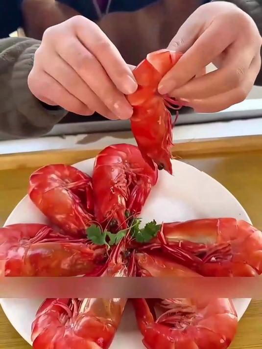 打工人通勤必备！黑虎虾小包装，上班带饭超方便！