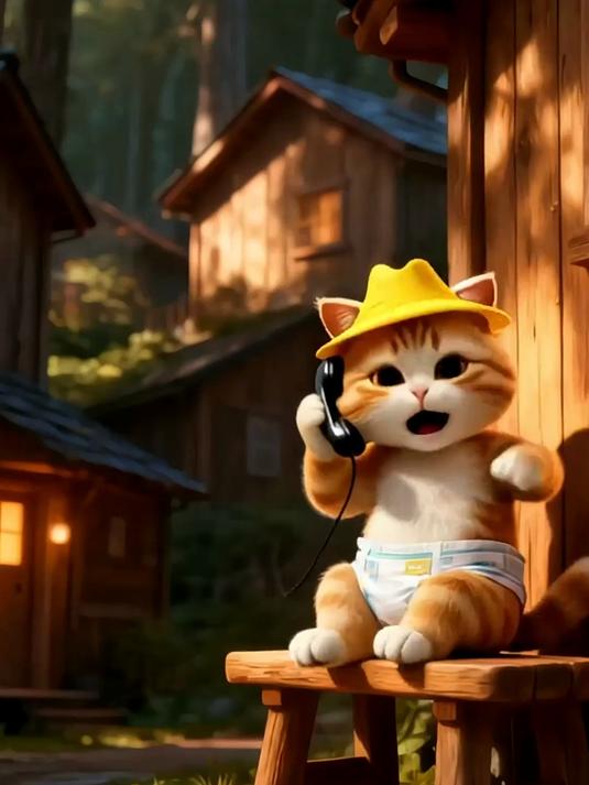 妈妈明天过生日 小猫给妈妈做蛋糕