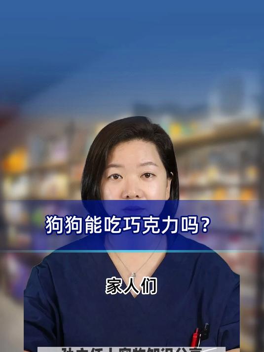 狗狗能吃巧克力吗?