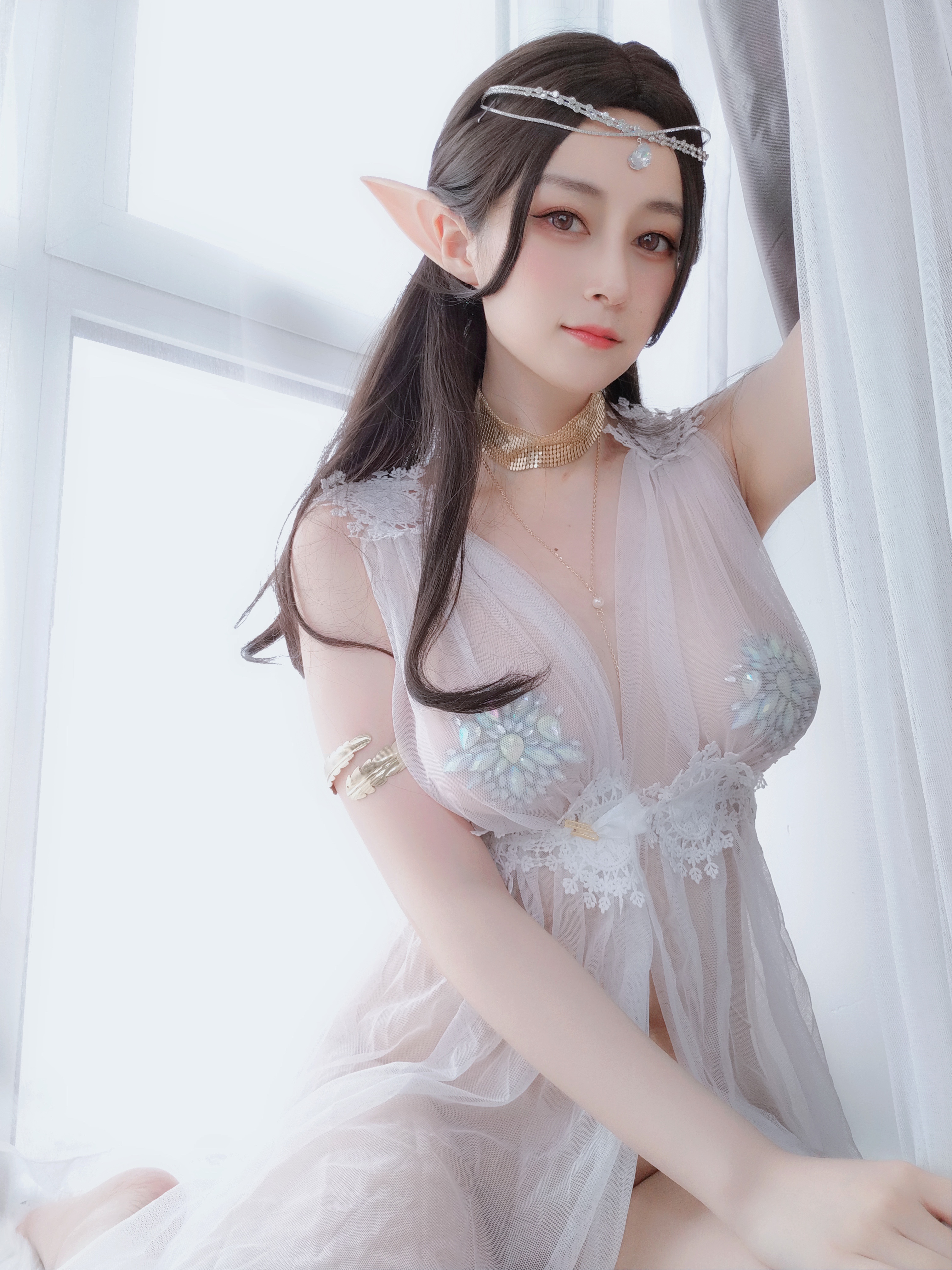 图片[27]-Coser小姐姐白银 NO.038 – 精灵宝石内衣 [70P164M]-六色网