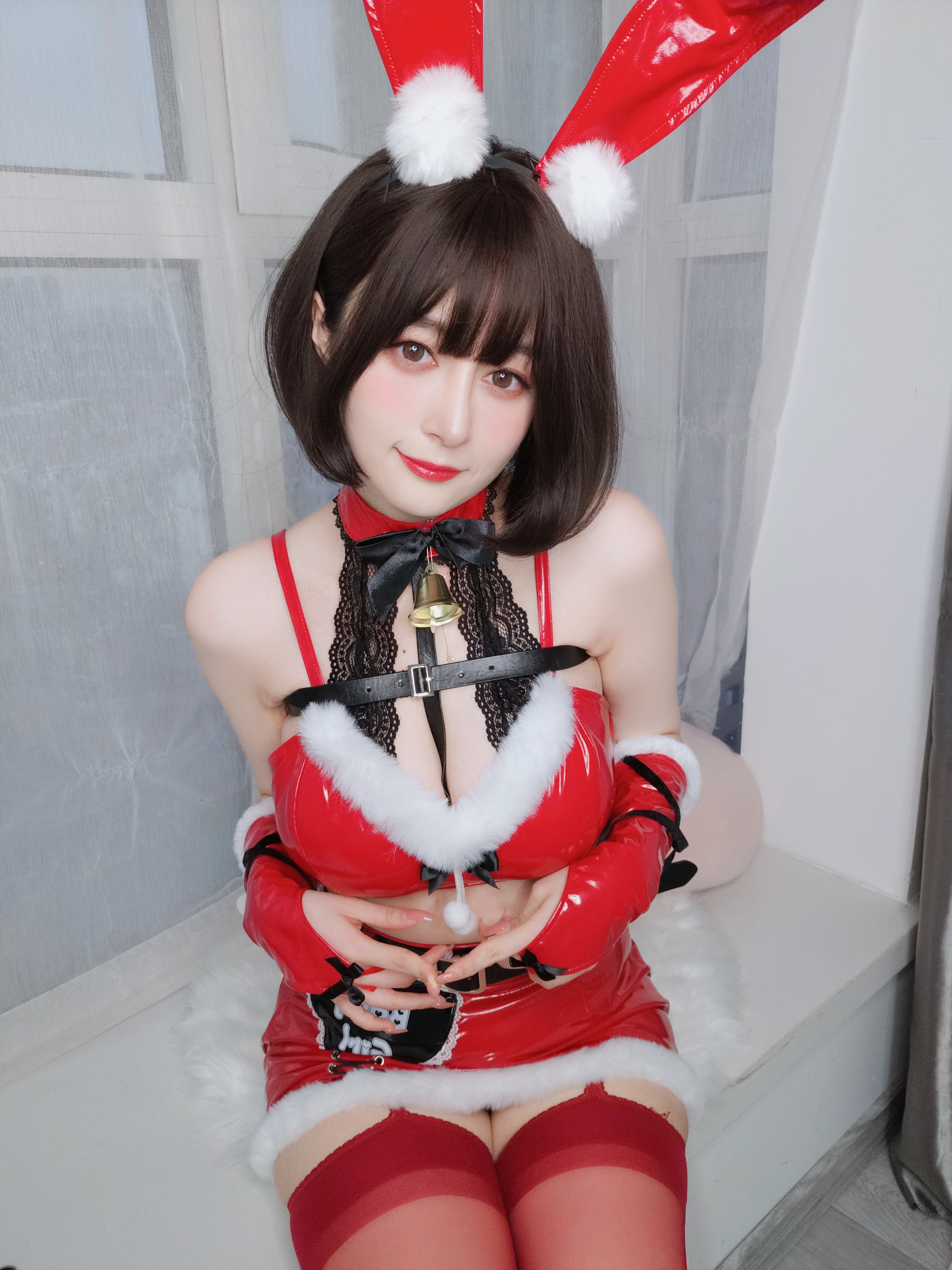 图片[19]-Coser小姐姐白银 NO.160 — Christmas Bunny [50P138M]-六色网