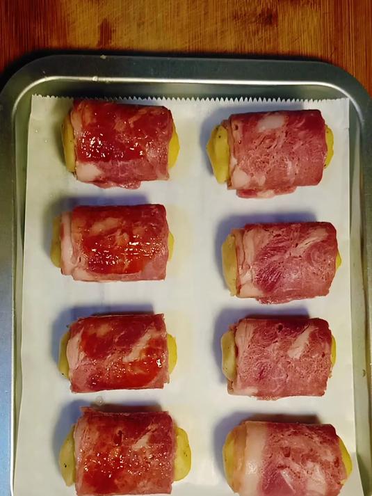 土豆泥培根卷 大朋友小朋友都喜欢