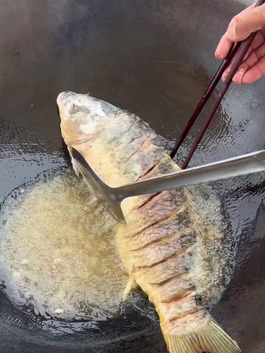 铁锅炖鲤鱼今天老妈做了铁锅炖大鱼,放点豆腐和粉条可香了