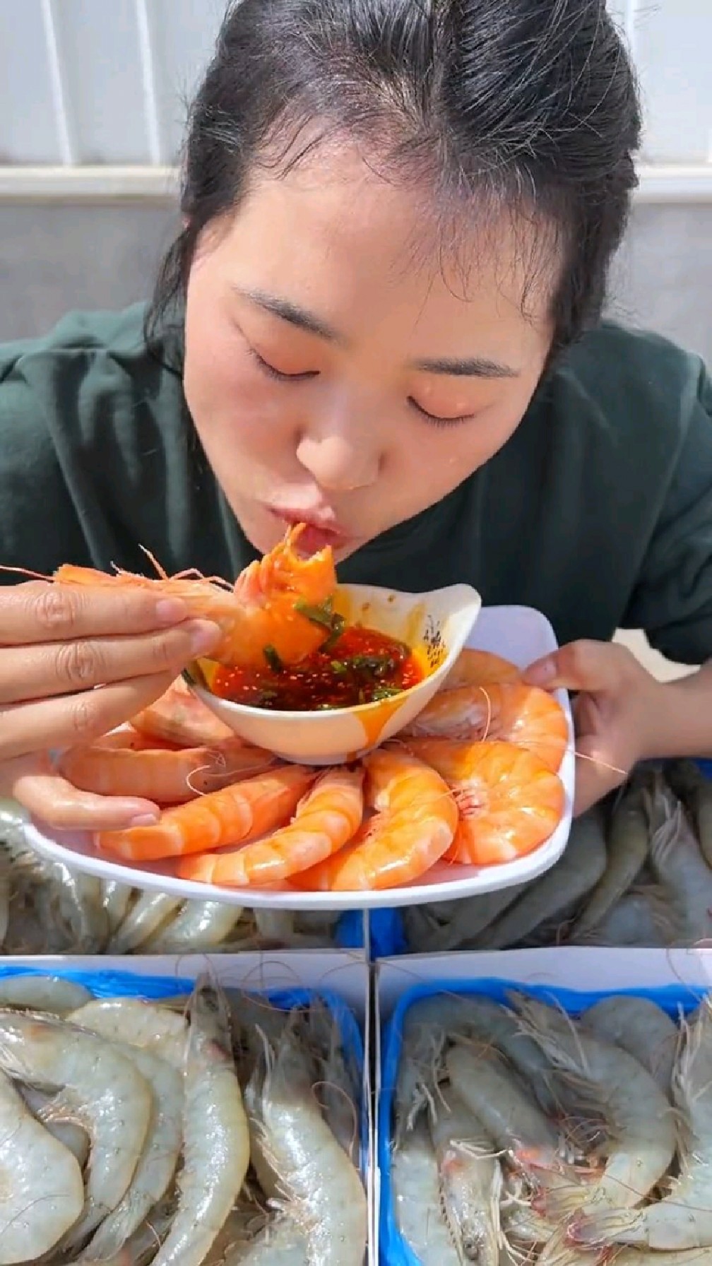 好新鲜的大海虾