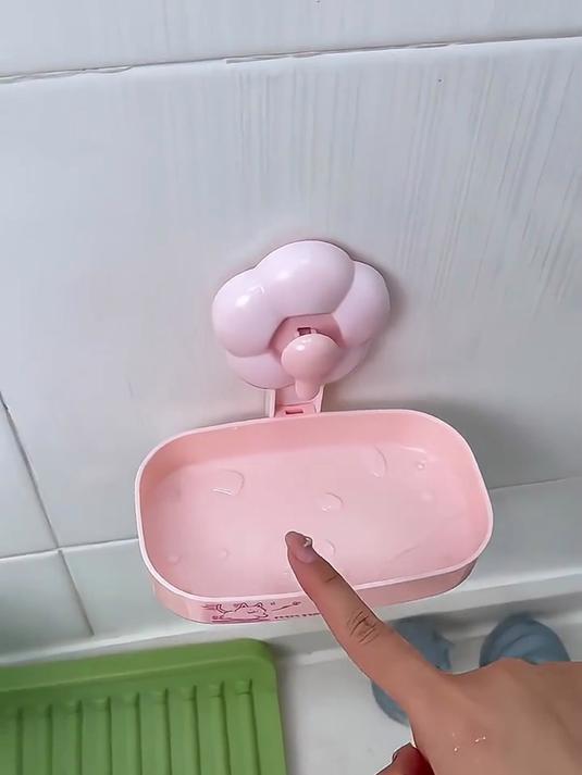 向日葵花朵肥皂盒 花朵造型肥皂盒,吸盘上墙