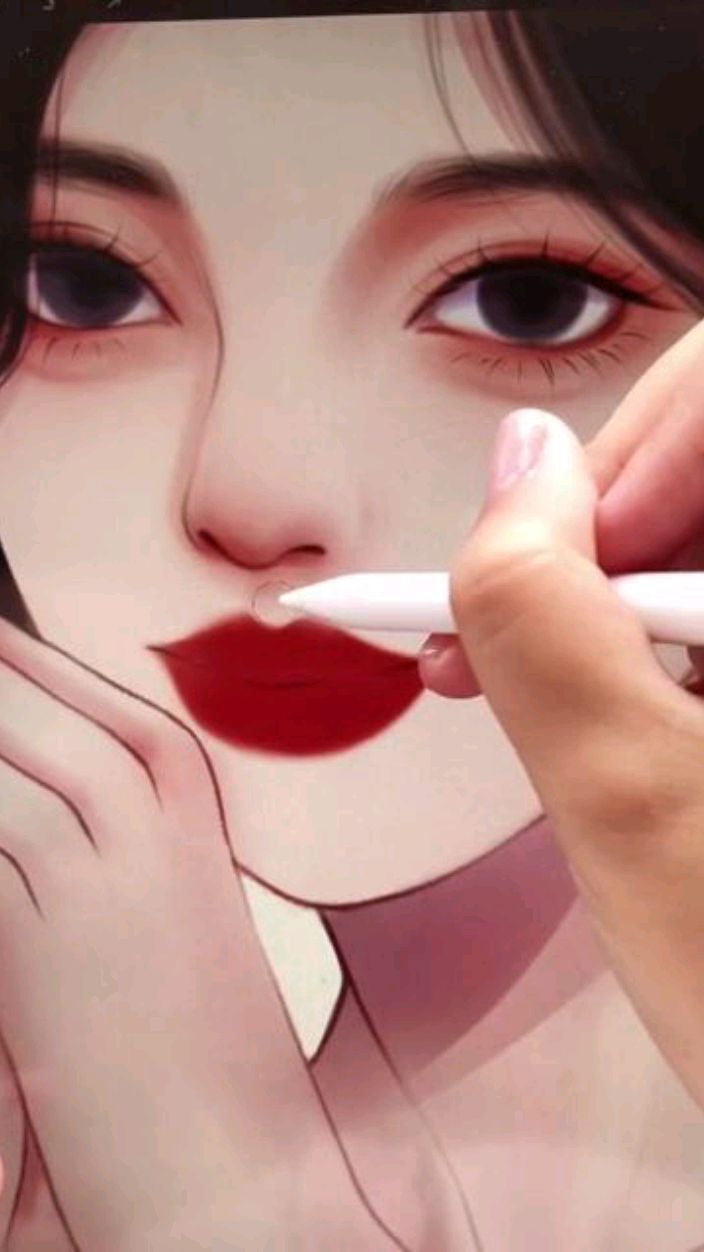 真人手绘动漫风格女生可爱头像