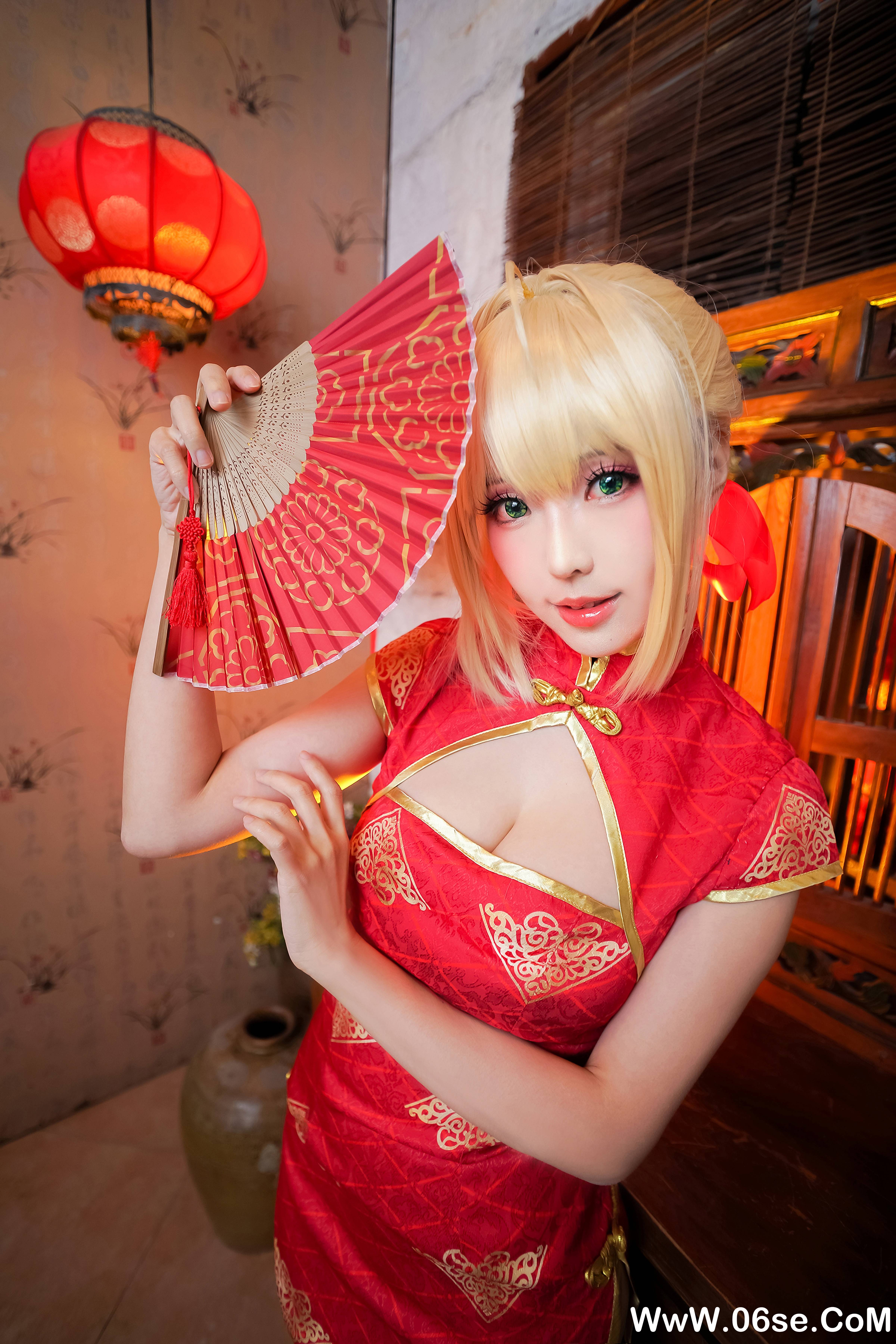 图片[3]-Ely_eee(ElyEE子) NO.029 — 尼禄 红旗袍[21P128M]-六色网