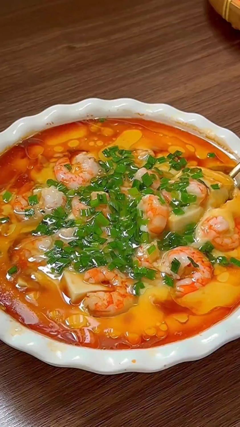虾仁鸡蛋炖豆腐的家常做法