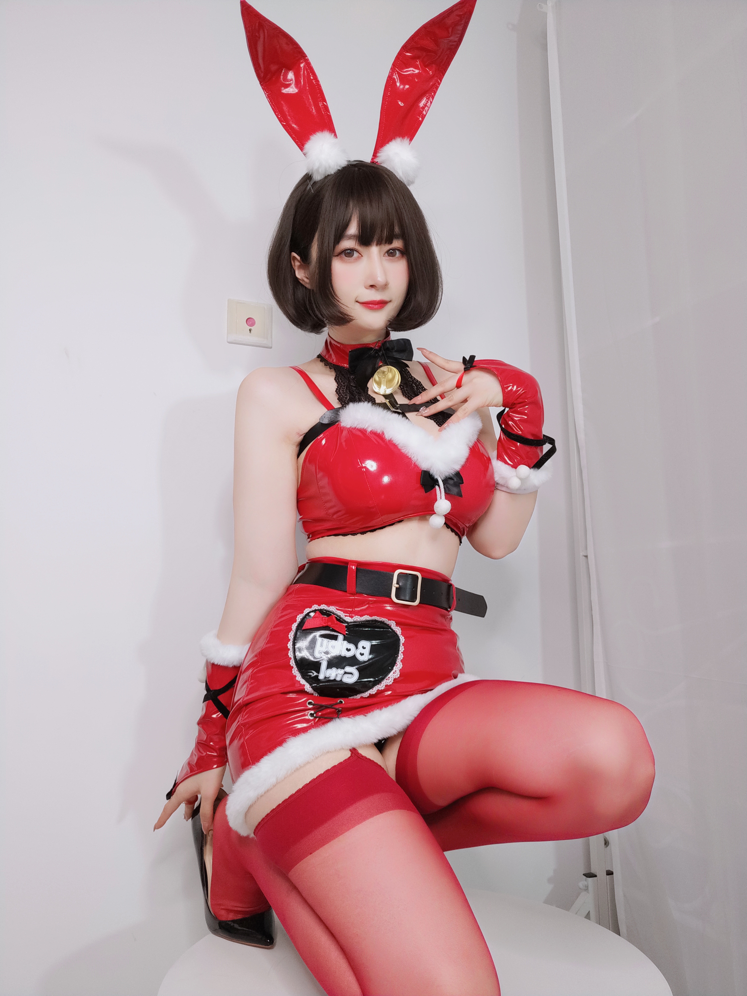 图片[43]-Coser小姐姐白银 NO.160 — Christmas Bunny [50P138M]-六色网
