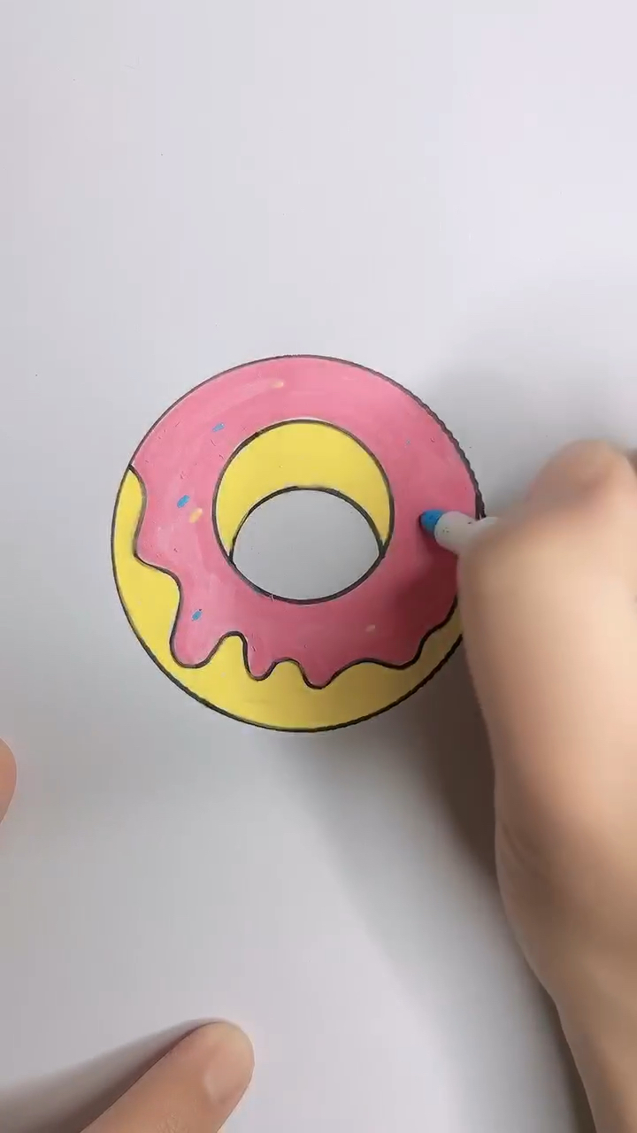 最简单画甜甜圈