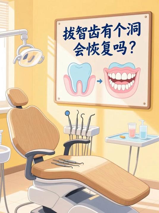 拔智齿有个洞会恢复吗