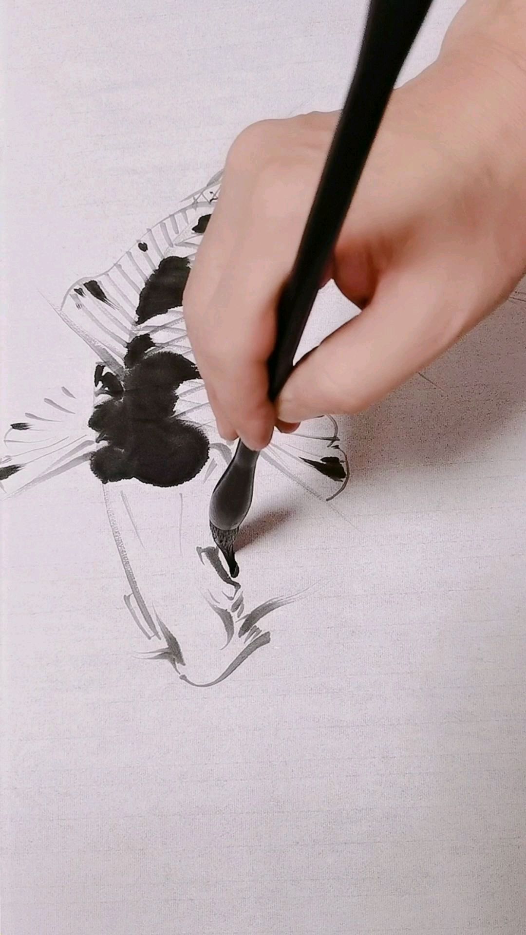 线描飞鱼的表现手法