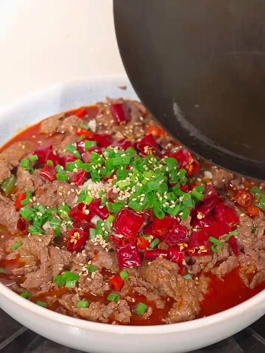 水煮牛肉自己在家做比饭店的还好吃