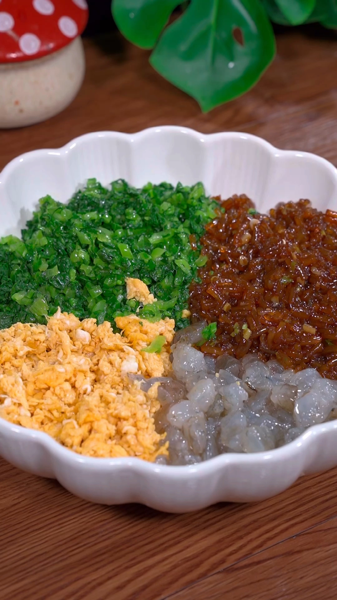 小白菜虾仁馅素饺子