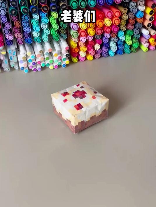 自制我的世界蛋糕捏捏