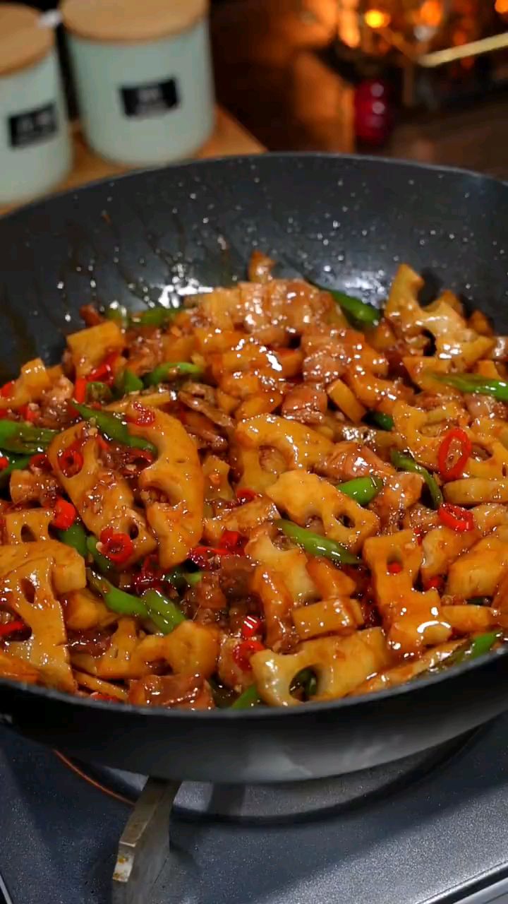 脆炒藕片真好吃啊