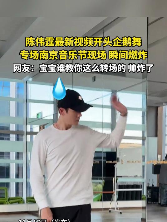 陈伟霆最新视频开头企鹅舞,专场南京音乐节现场,瞬间燃炸,网友:宝宝谁教你这么转场的 帅炸了