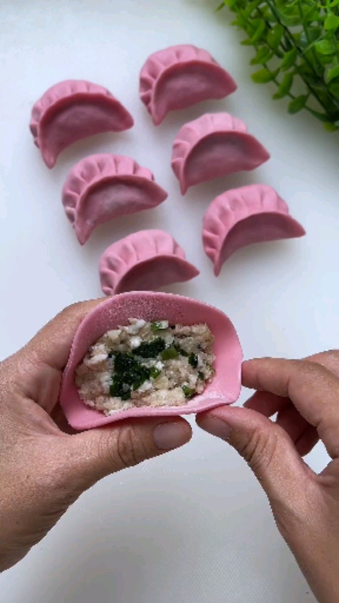 包的紫色的肉馅包子,你们喜欢吗