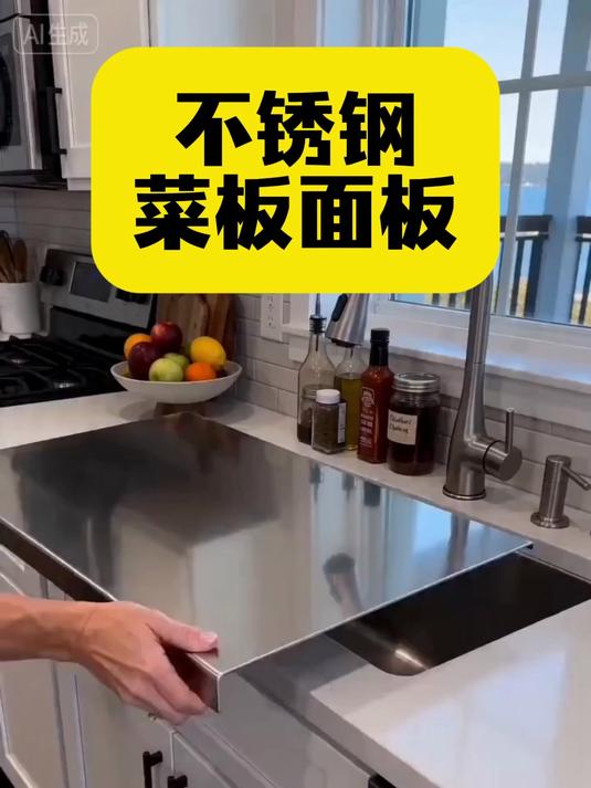 不锈钢菜板面板案板和面板切菜板家用大号加厚双面砧板揉面板砧板#好物推荐##推荐#