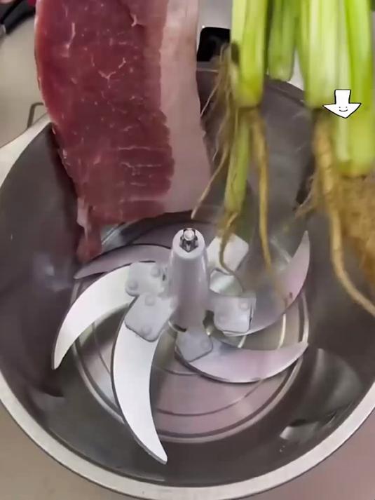 手工剁馅又累又慢!家用绞肉机快速绞馅,包饺子方便又省心。#绞肉机#