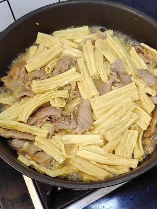 腐竹肉片,简单下饭