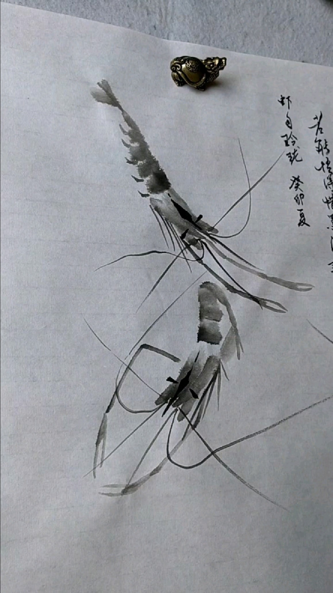 写意虾的画法《二七四》