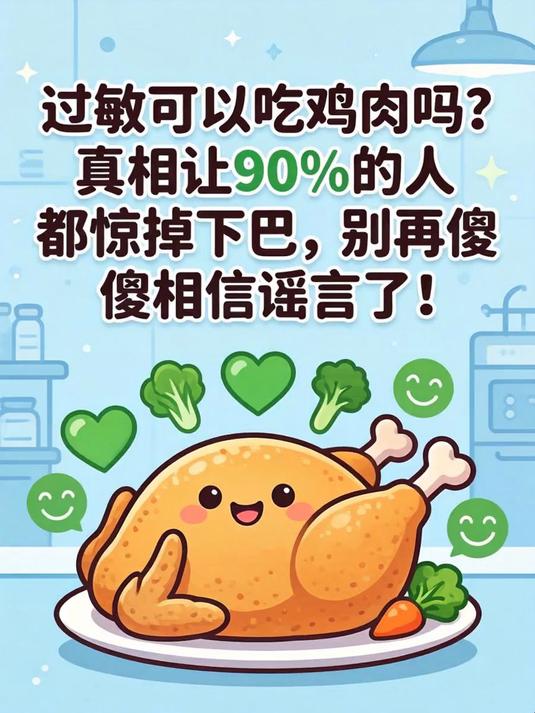 过敏可以吃鸡肉吗?真相让90%的人都惊掉下巴,别再傻傻相信谣言了!