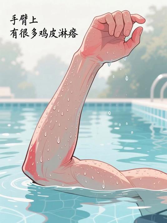 手臂上有很多鸡皮疙瘩 #健康扬帆季#