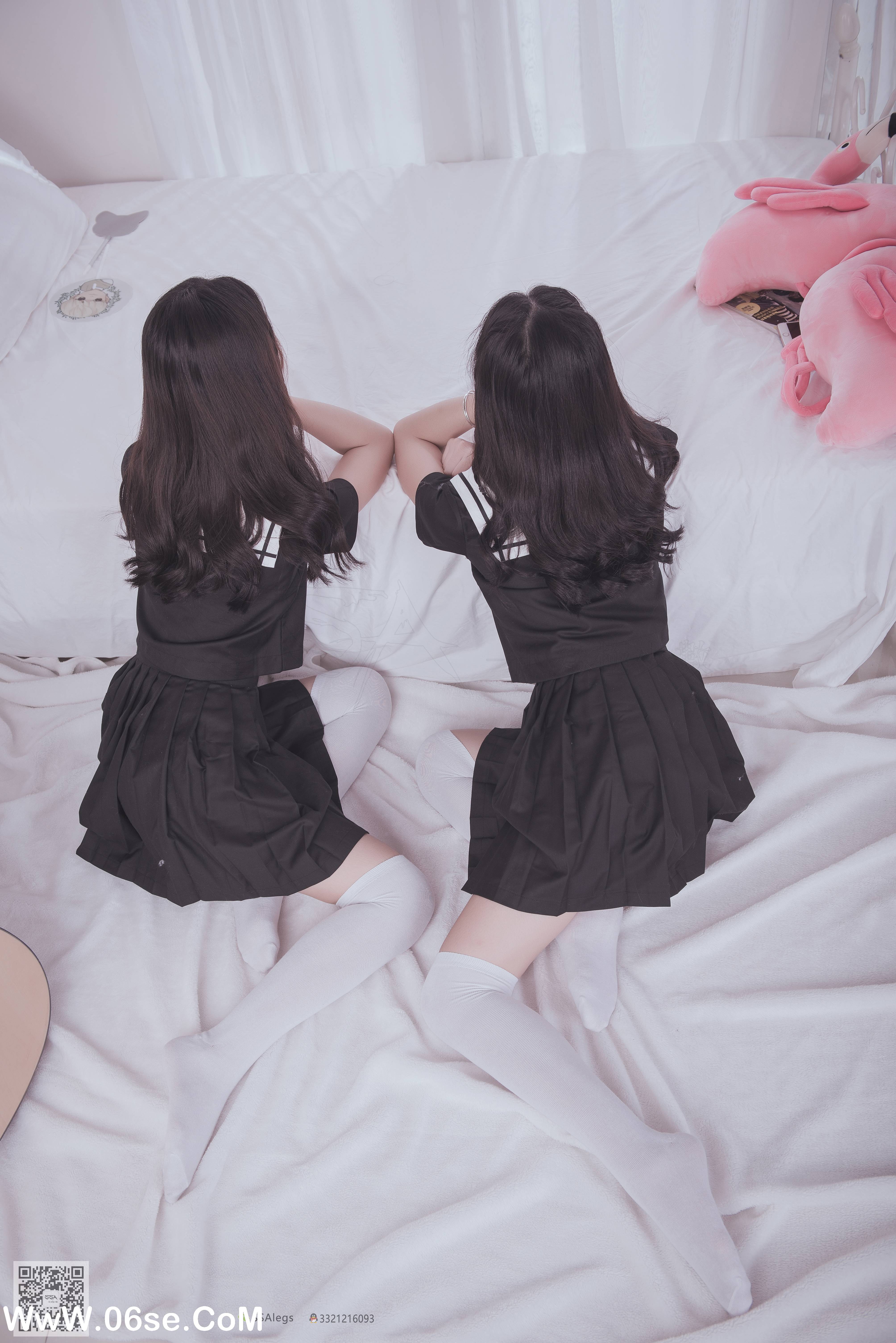 图片[51]-[SSA丝社] NO.028 青青姐妹 姐妹花的JK情[85P928M]-六色网