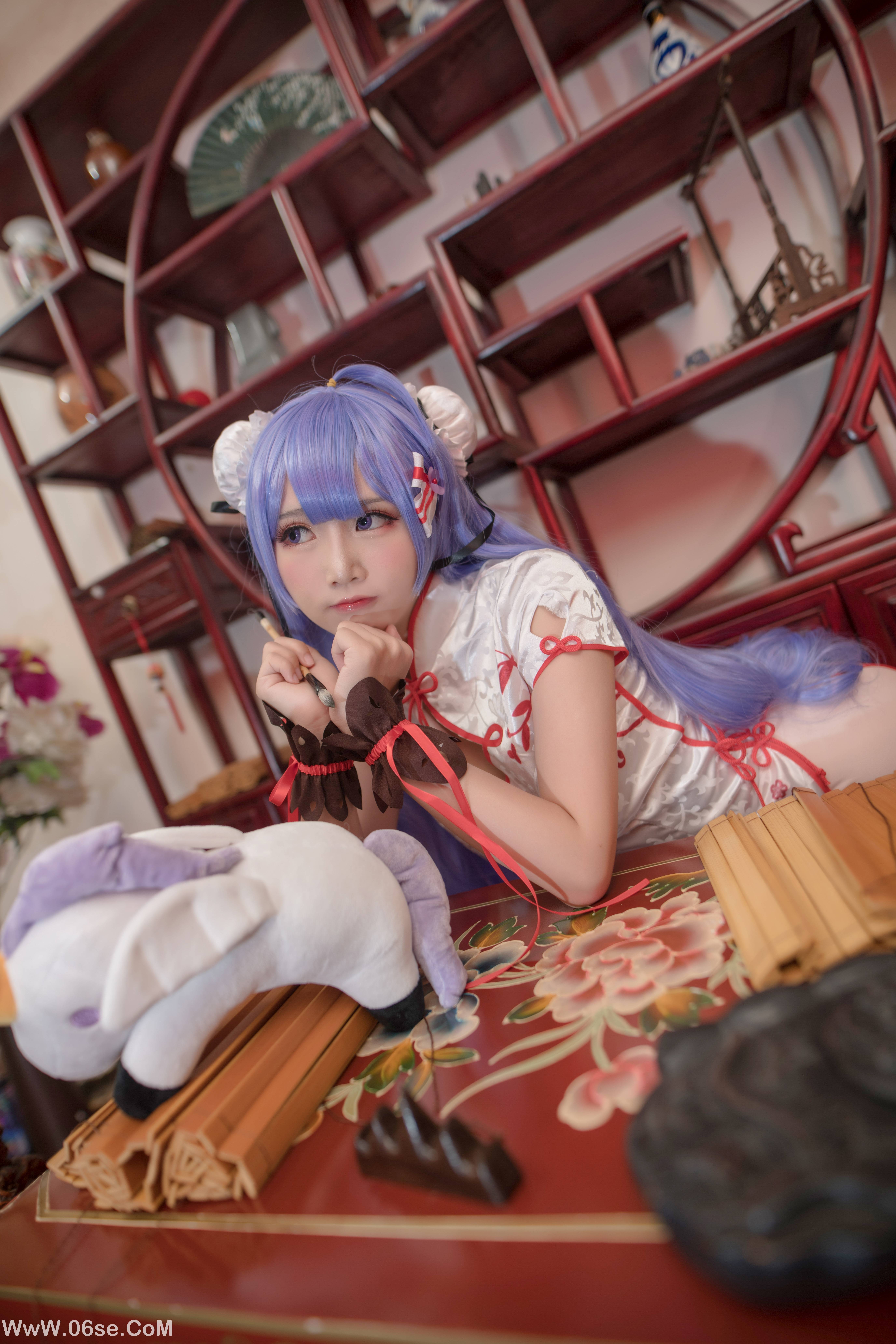图片[8]-Coser面饼仙儿 NO.015 – 旗袍COS[20P230M]-六色网