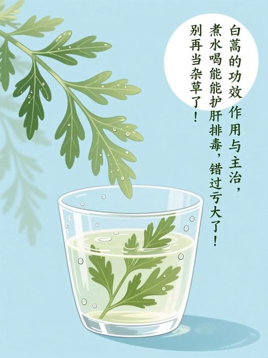 白蒿的功效作用与主治，别再当杂草了！煮水喝竟能护肝排毒，错过亏大了！#养肝就是养命#