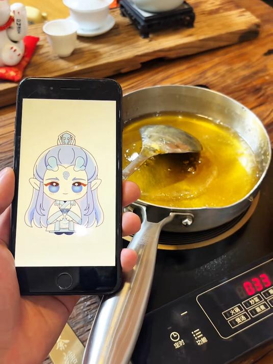 Q版敖丙糖画教学,愣着干嘛,赶紧学起来