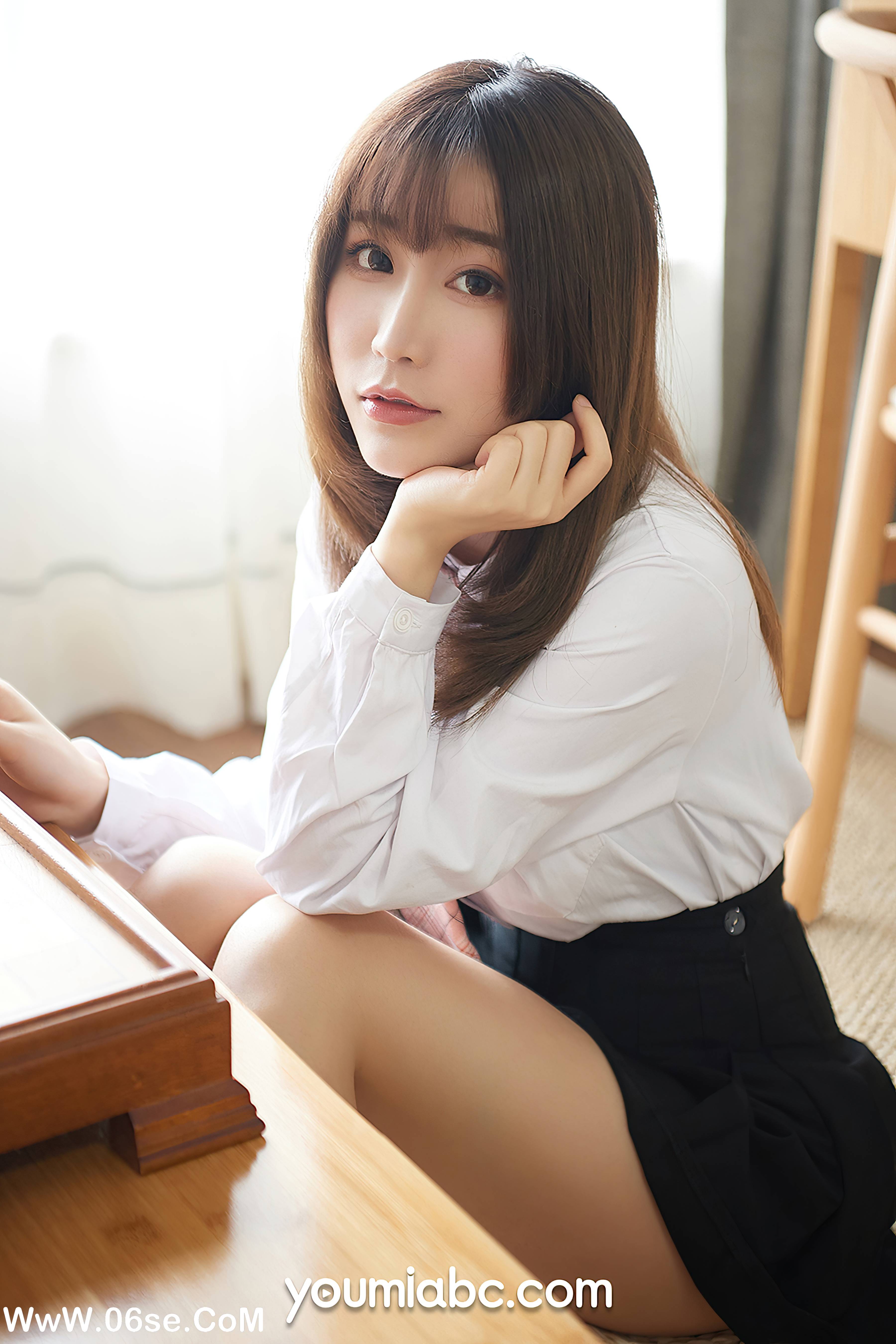 图片[2]-[YouMei尤美] 2020.05.03 学生妹の制服诱惑 绯月樱-Cherry[49+1P787M]-六色网