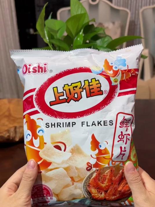 上好佳鲜虾片,童年的快乐零食,好吃到停不下来!