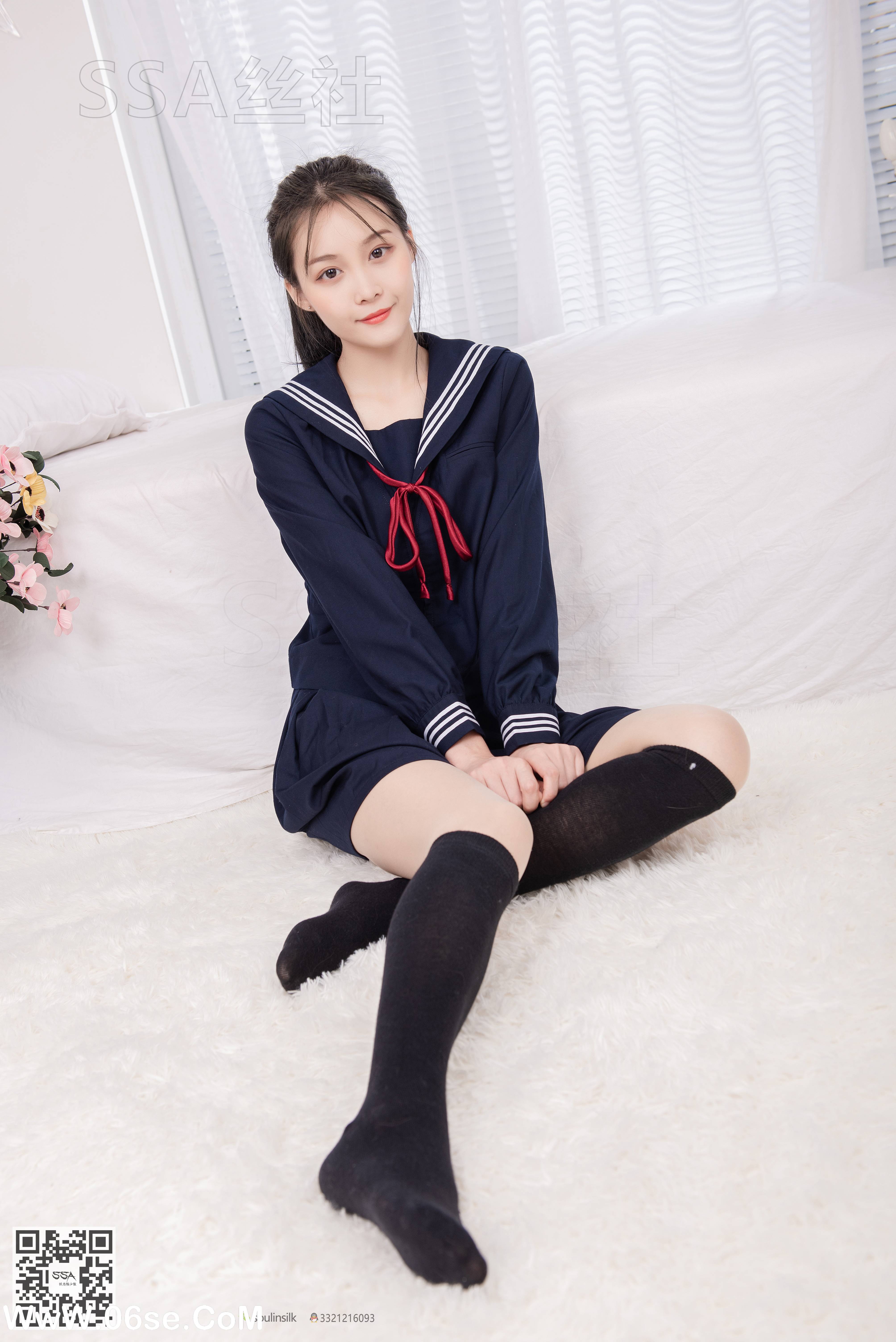 [SSA丝社] NO.142 丽萍 JK制服的穿搭示范[133P1.61G]-六色网