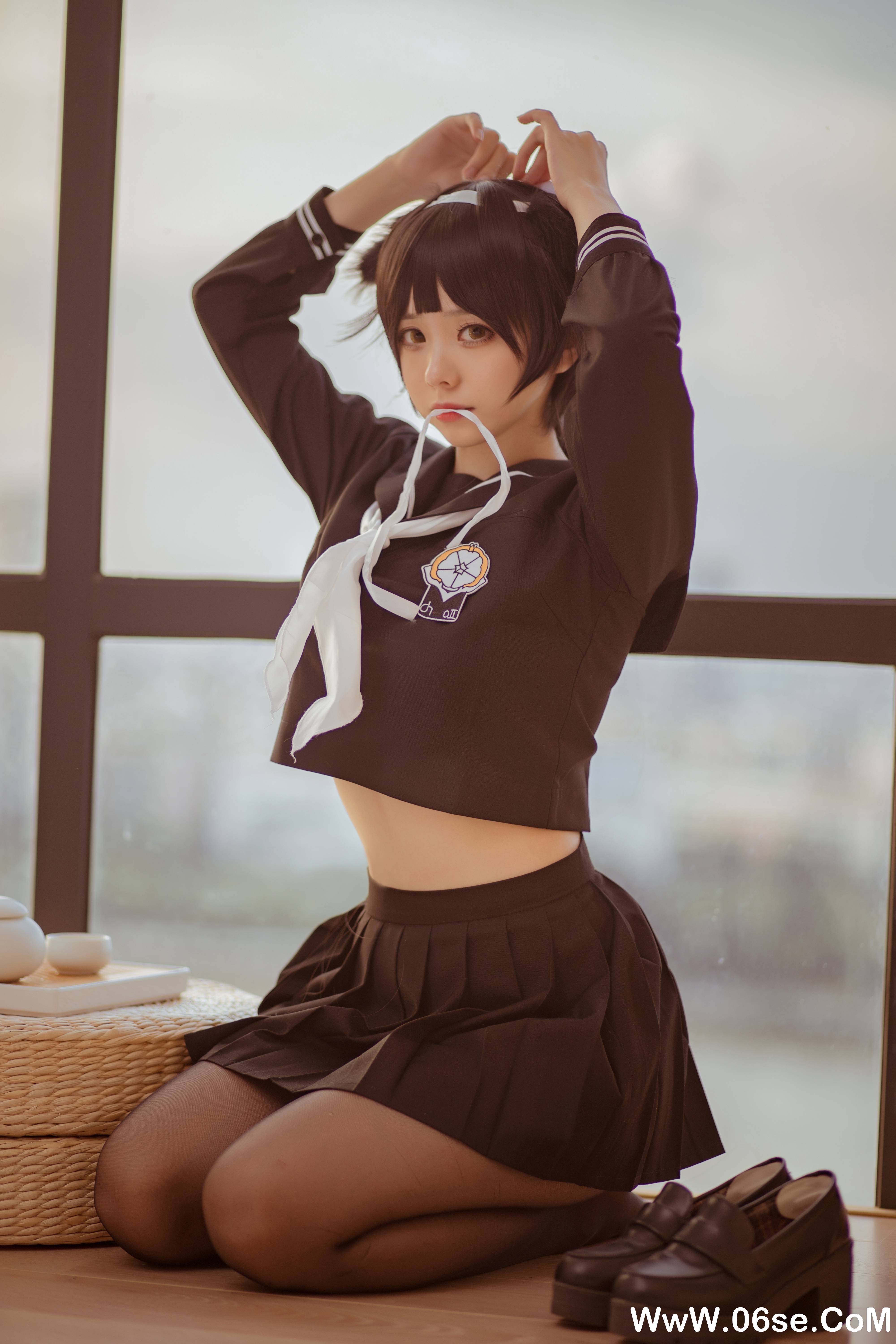 图片[20]-前羽 NO.008 — 小野妹子w 校服 [28P250M]-六色网