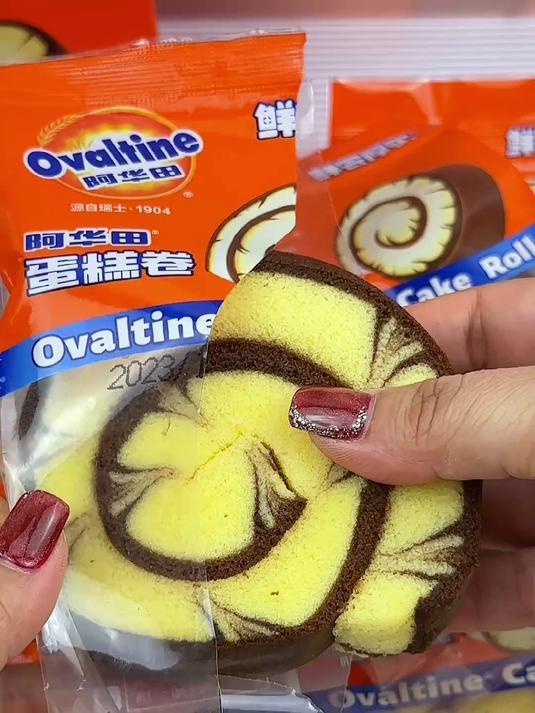 真的巨好吃的阿华田蛋糕卷啦!当早餐或是下