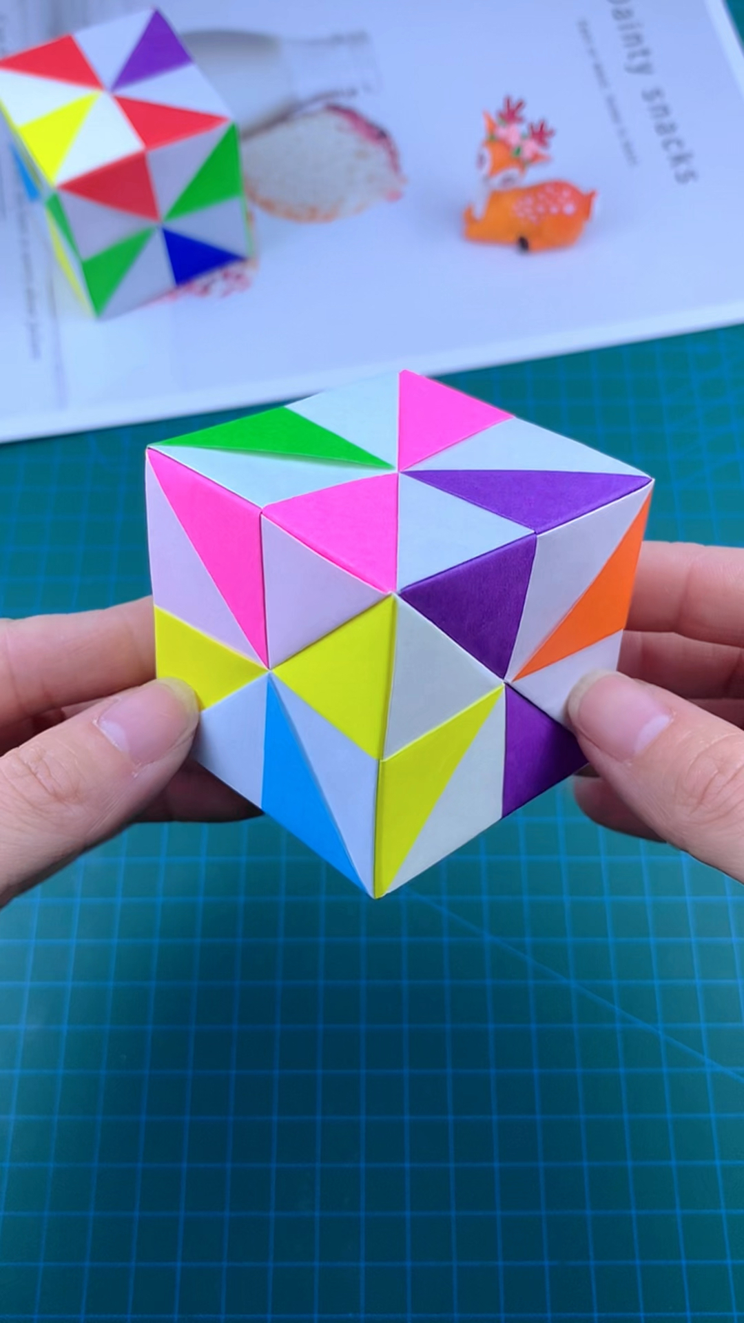 简单又漂亮的正方体折纸，你学会了吗？