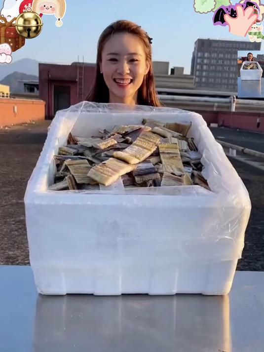 渔民新晒当季鳗鱼干,日晒风干,肉厚饱满,清蒸、红烧都很好吃